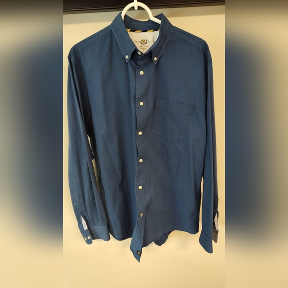 Men's Club Room Button Down Shirt - Large - Relaxed Fit - 100% Cotton - EUC - Picture 2 of 4